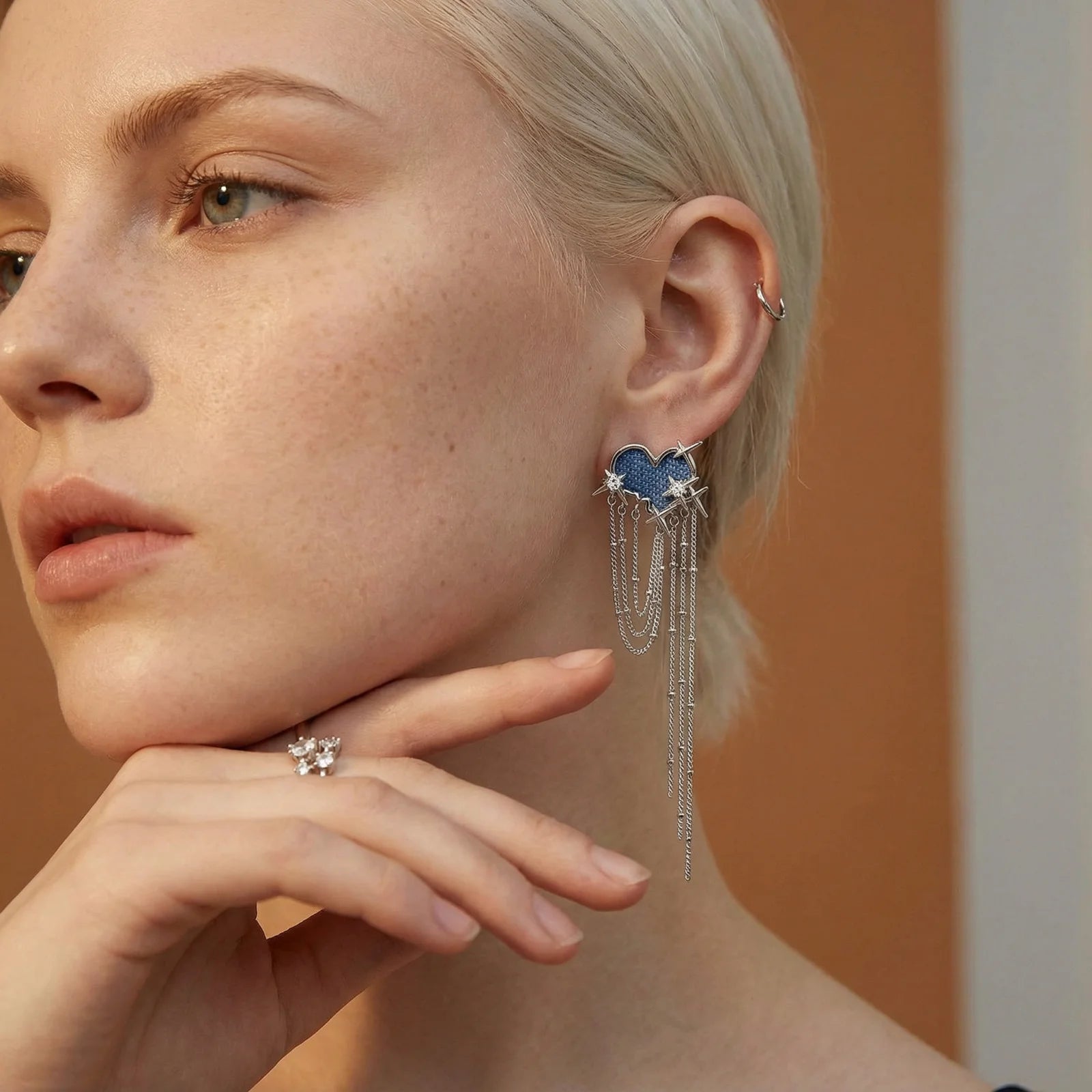 Pendientes de corazón Starfall