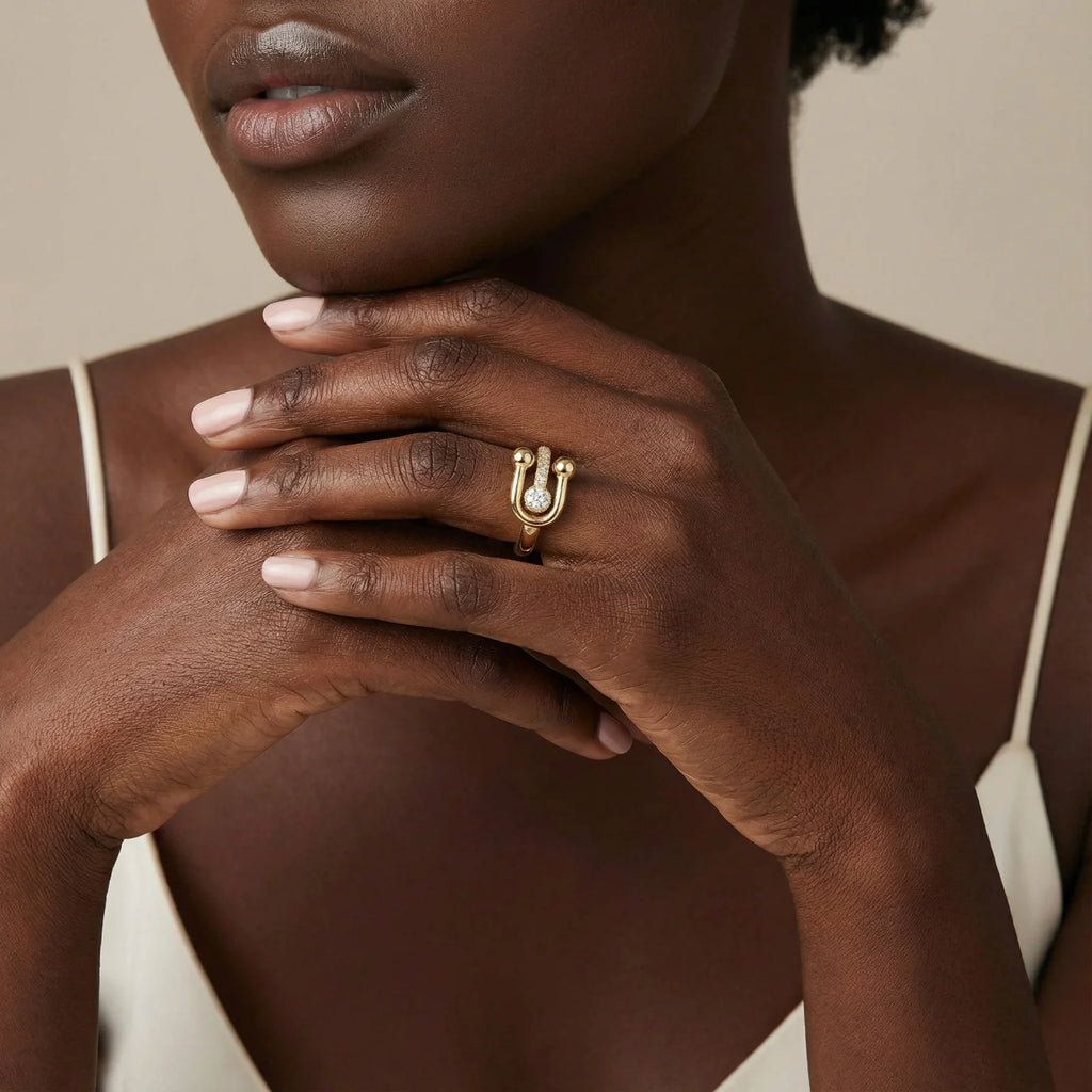 Anillo de declaración de imperdible