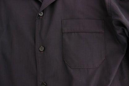 Camisa de pijama y salón de algodón a rayas moradas Dolce & Gabbana