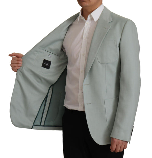Blazer Dolce & Gabbana de cachemir y seda verde claro