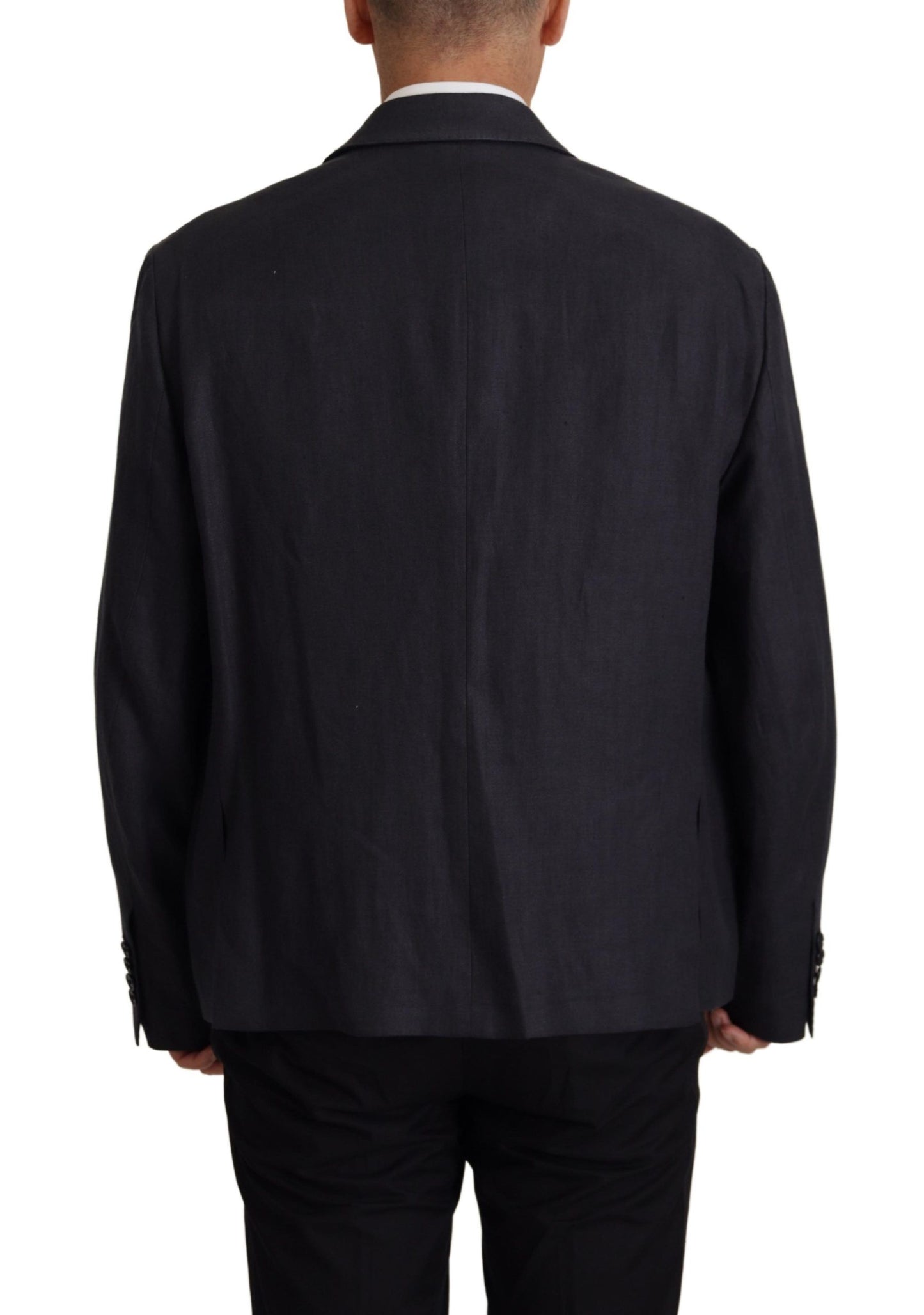 Chaqueta de esmoquin de lino azul para hombre de Dolce & Gabbana