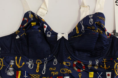 Camiseta de tirantes con motivo de marinero azul de Dolce & Gabbana