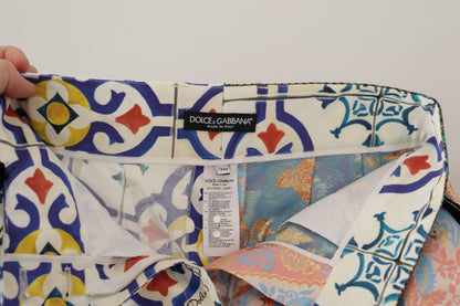 Pantalones cortos de cintura alta multicolor Dolce & Gabbana