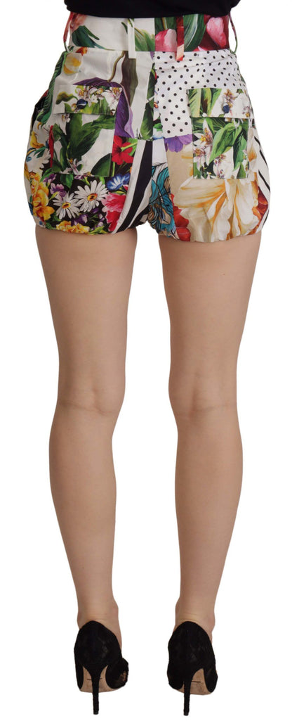 Pantalones cortos de cintura alta multicolor Dolce & Gabbana