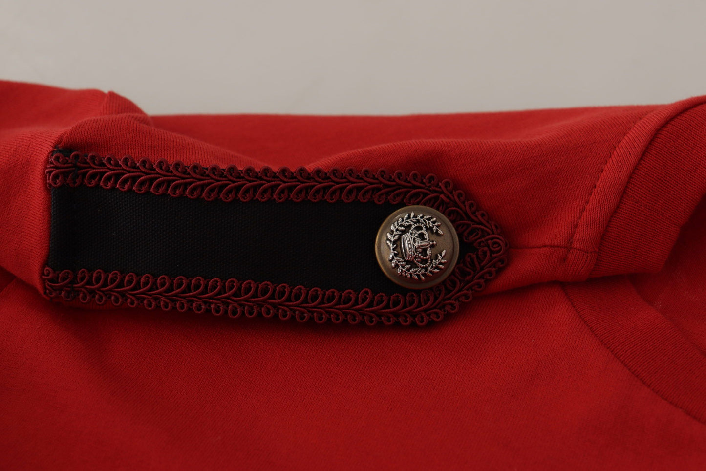 Camiseta de cuello redondo Dolce & Gabbana roja "Amor Vincit Omnia"