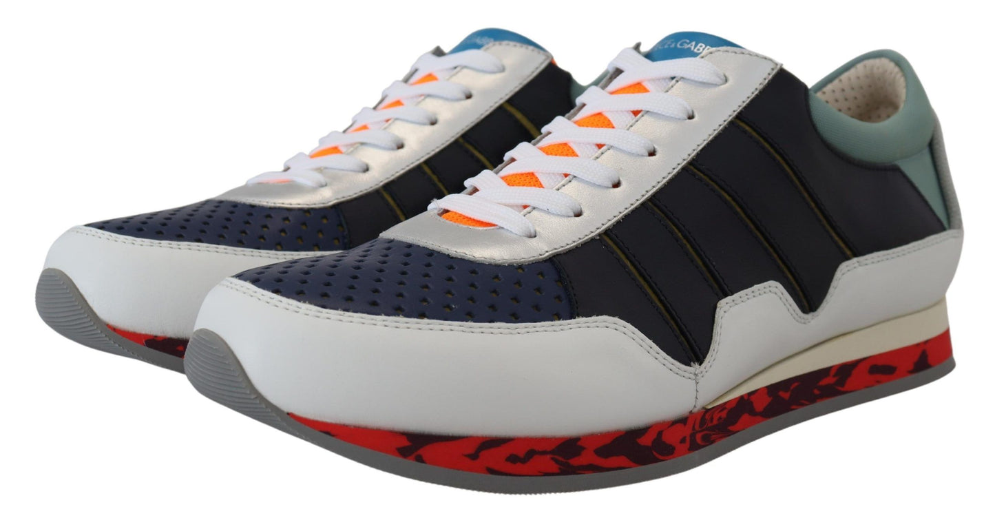 Zapatillas bajas deportivas de piel multicolor Dolce & Gabbana