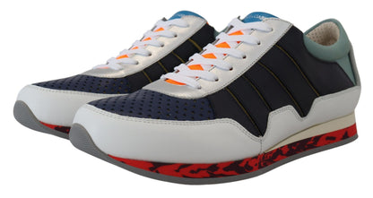 Zapatillas bajas deportivas de piel multicolor Dolce & Gabbana