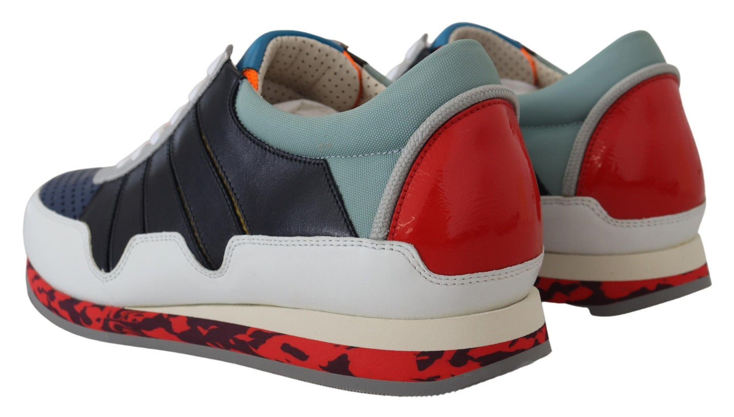 Zapatillas bajas deportivas de piel multicolor Dolce & Gabbana