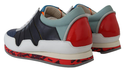 Zapatillas bajas deportivas de piel multicolor Dolce & Gabbana