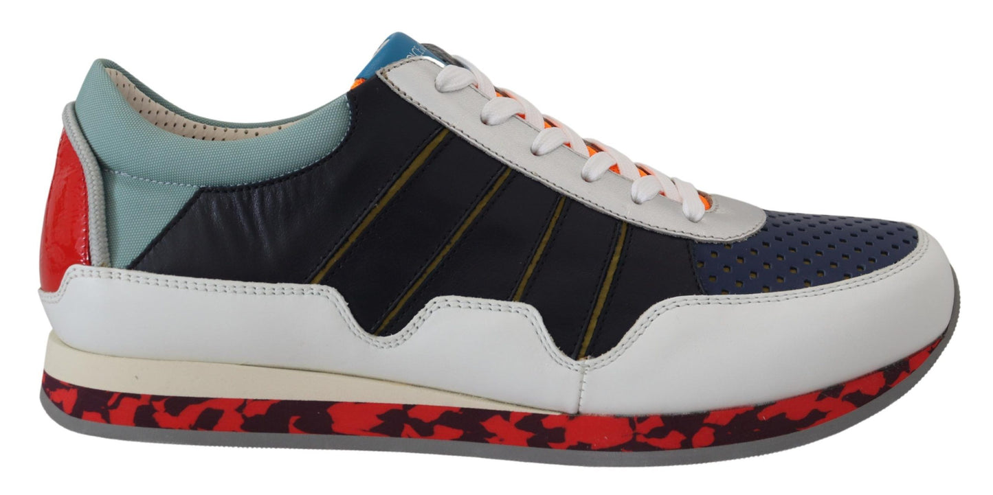 Zapatillas bajas deportivas de piel multicolor Dolce & Gabbana