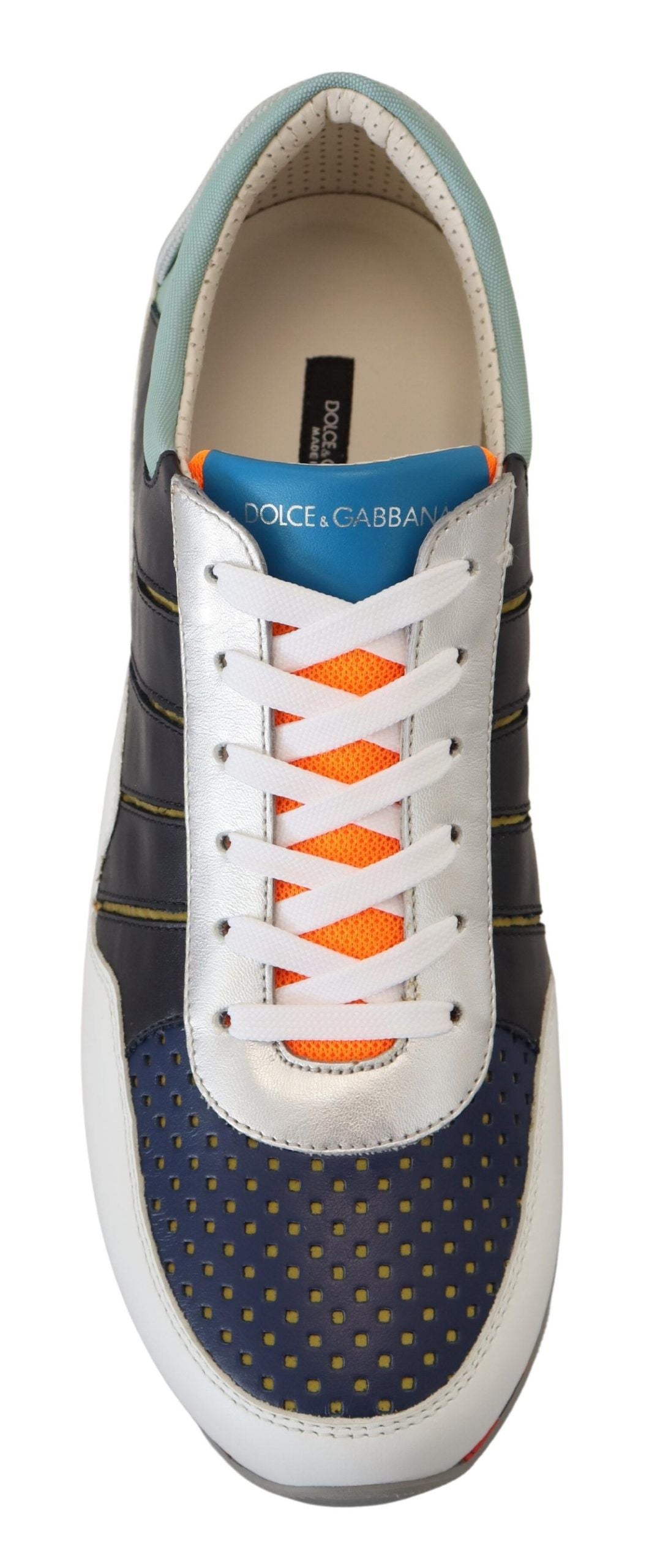 Zapatillas bajas deportivas de piel multicolor Dolce & Gabbana