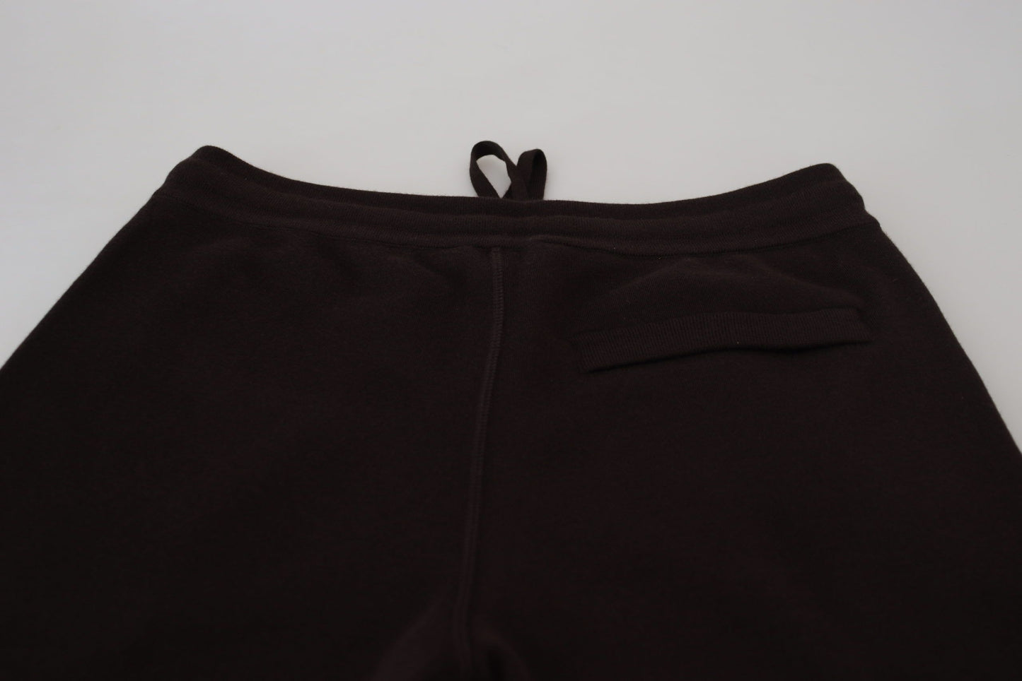 Dolce & Gabbana Pantalones Marrones de Cachemira con Cordón