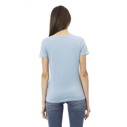 Trussardi Action Camiseta para mujer 90% algodón