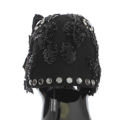 Dolce & Gabbana Broche de Cerezas Negras de Cristal y Oro para Sombrero