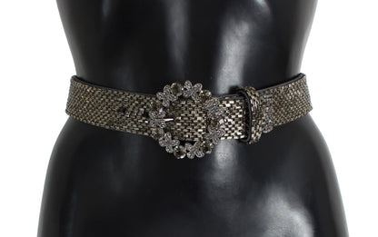 Cinturón de lentejuelas Dolce & Gabbana con hebilla de cristal