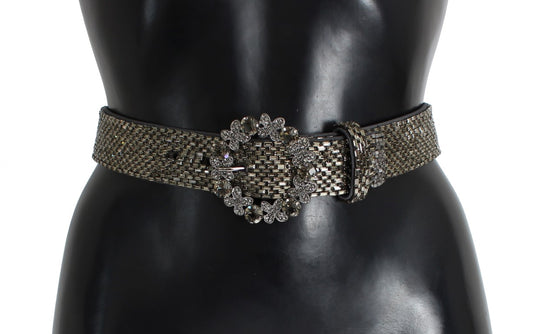Cinturón de lentejuelas Dolce & Gabbana con hebilla de cristal