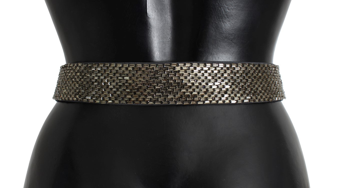 Cinturón de lentejuelas Dolce & Gabbana con hebilla de cristal