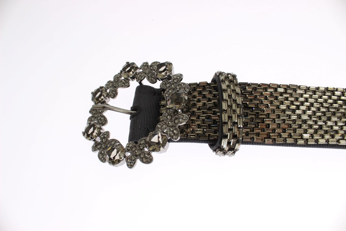 Cinturón de lentejuelas Dolce & Gabbana con hebilla de cristal