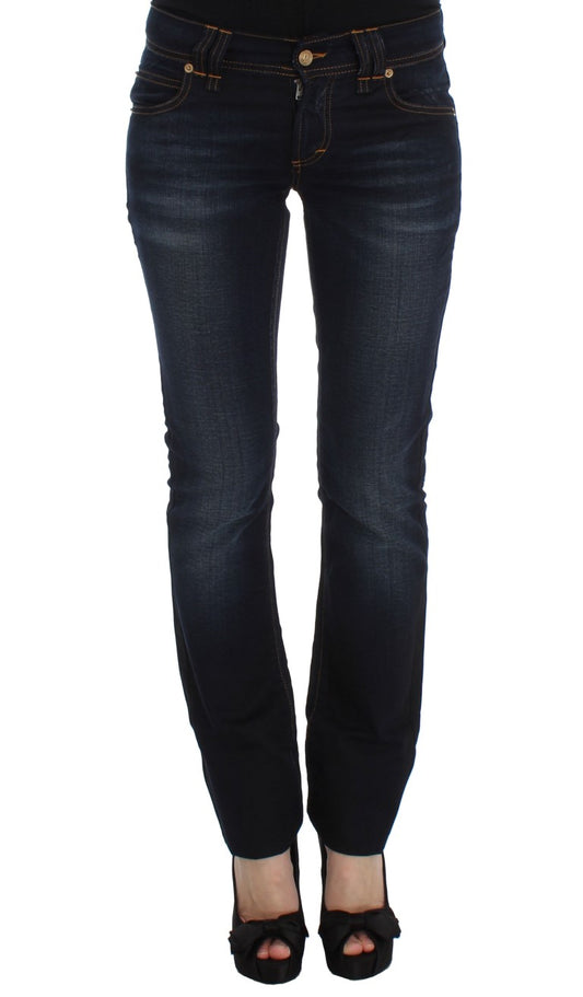 Jeans John Galliano azul lavado de algodón de corte ajustado