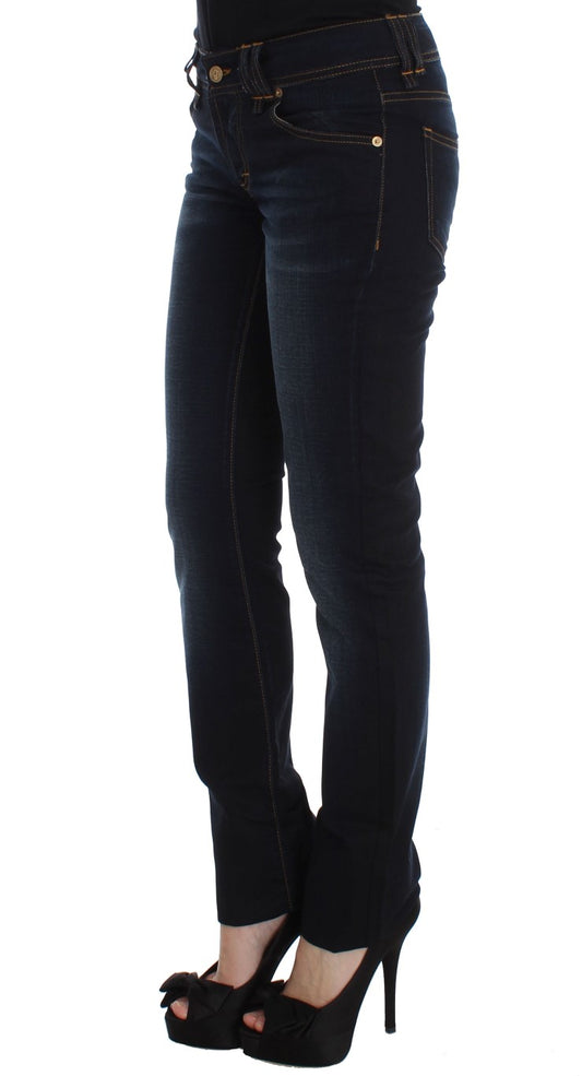 Jeans John Galliano azul lavado de algodón de corte ajustado