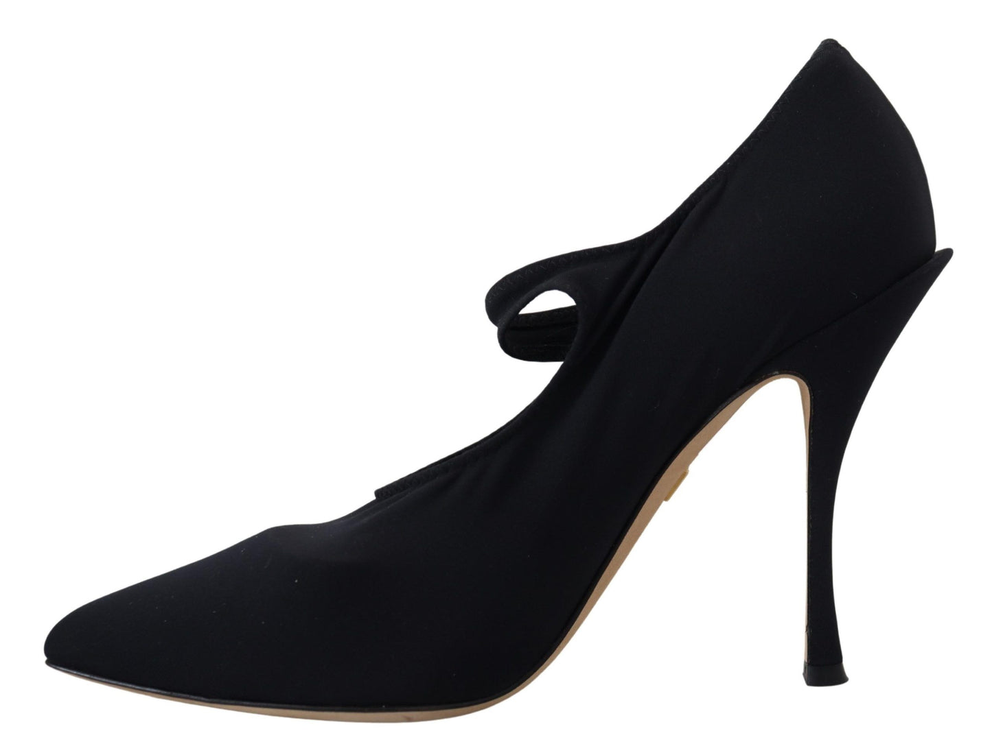 Zapatos de tacón Dolce & Gabbana negros con elástico y cristales