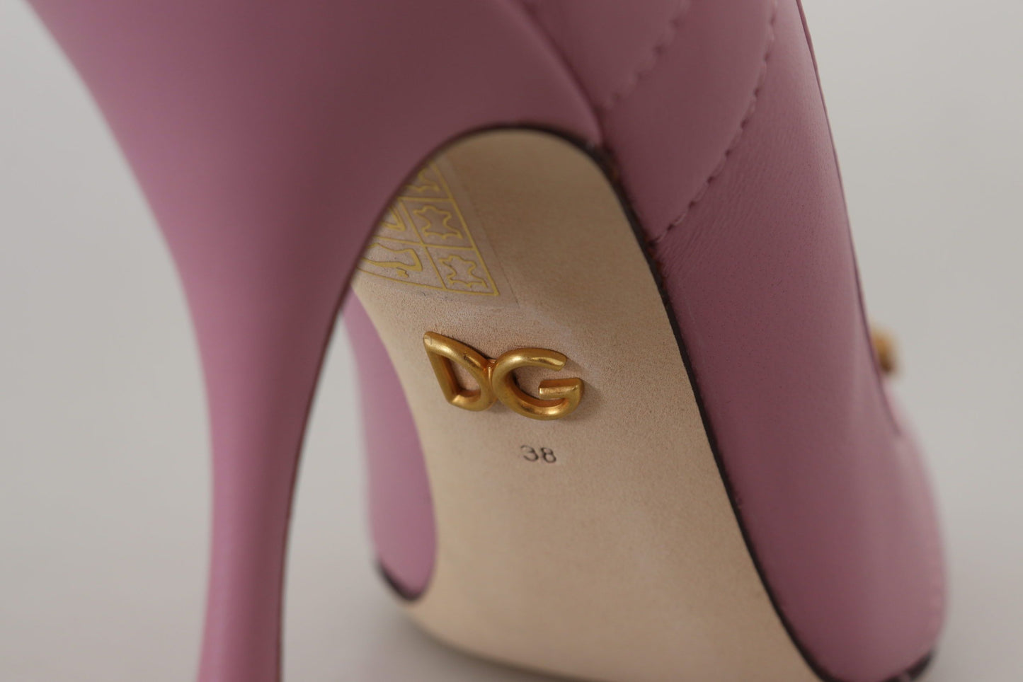 Zapatos de tacón Dolce & Gabbana DEVOTION de piel rosa con corazón