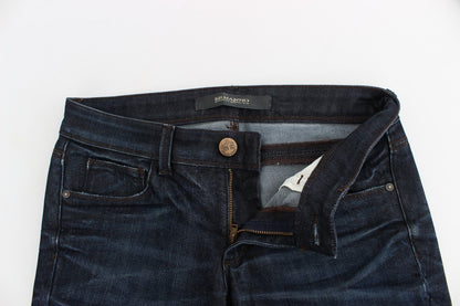Ermanno Scervino Vaqueros pitillo azules de mezclilla elásticos