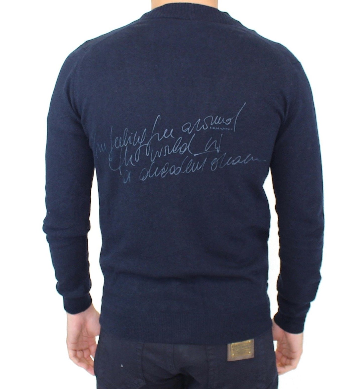 Cárdigan de lana y cachemir azul Ermanno Scervino