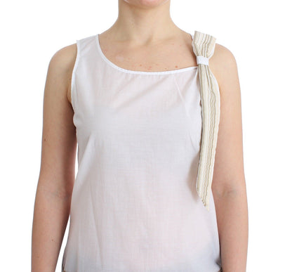 Ermanno Scervino Camiseta sin mangas blanca Blusa sin mangas