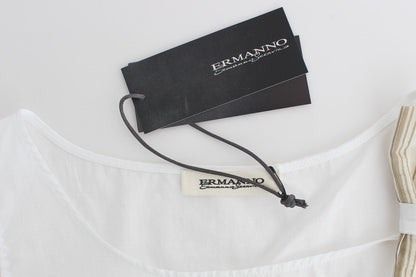 Ermanno Scervino Camiseta sin mangas blanca Blusa sin mangas