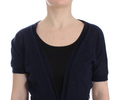 Cárdigan de punto Ermanno Scervino de lana azul