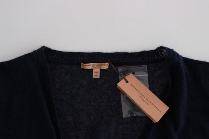 Cárdigan de punto Ermanno Scervino de lana azul