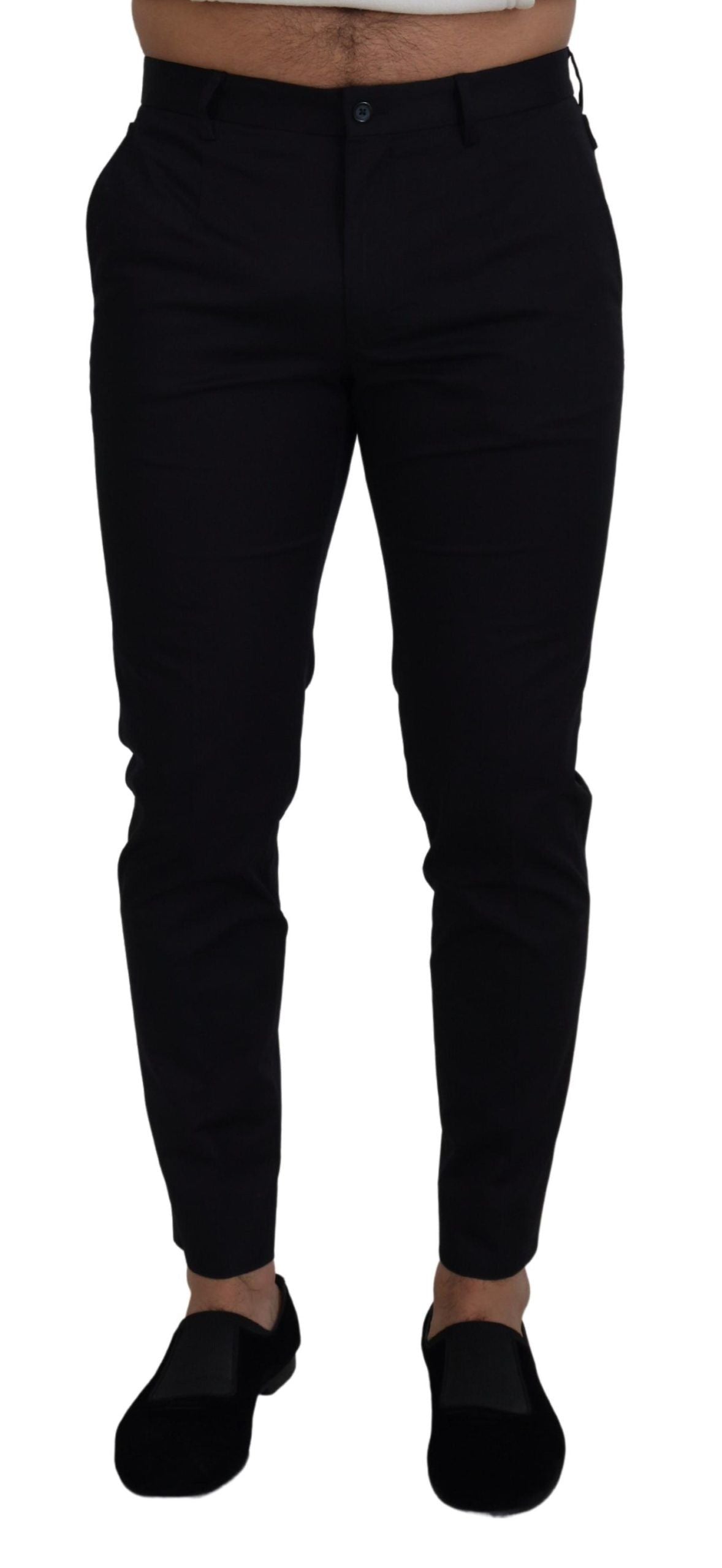 Dolce & Gabbana Pantalones Chinos Pitillo de Algodón Elástico Azules