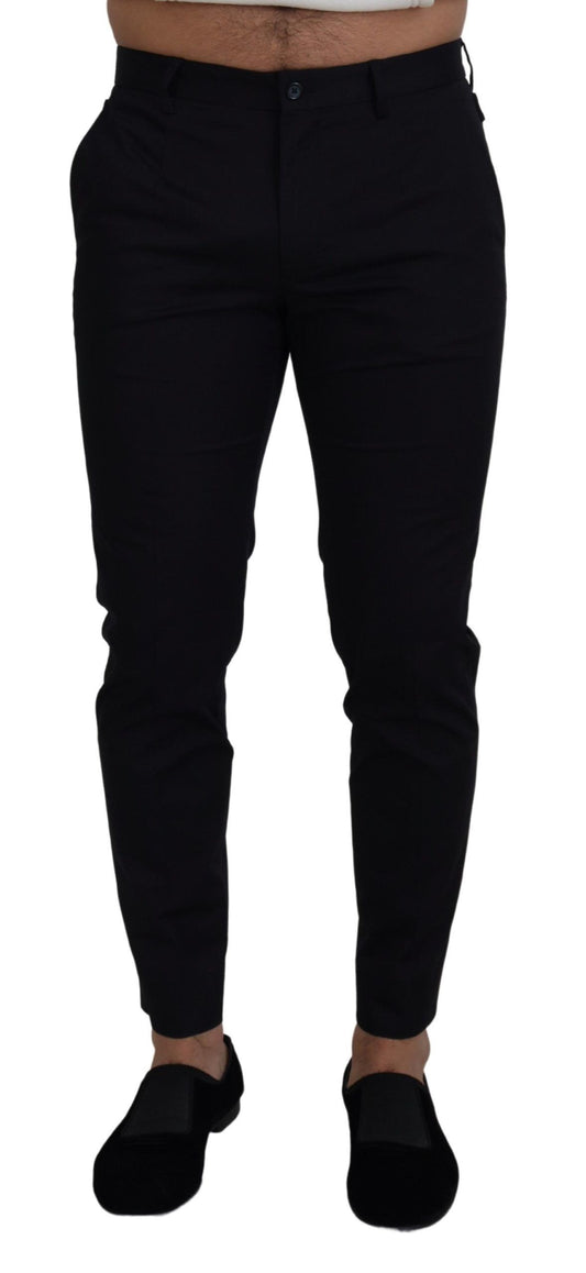 Dolce & Gabbana Pantalones Chinos Pitillo de Algodón Elástico Azules