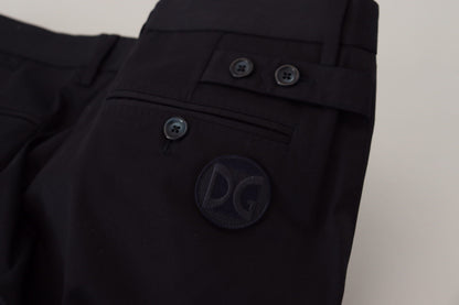 Dolce & Gabbana Pantalones Chinos Pitillo de Algodón Elástico Azules