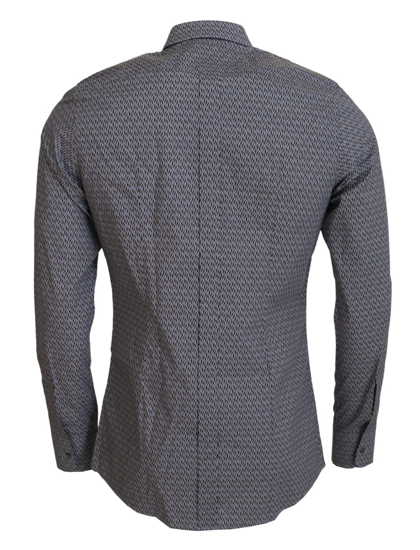 Camisa de vestir formal ajustada GOLD gris marrón Dolce & Gabbana