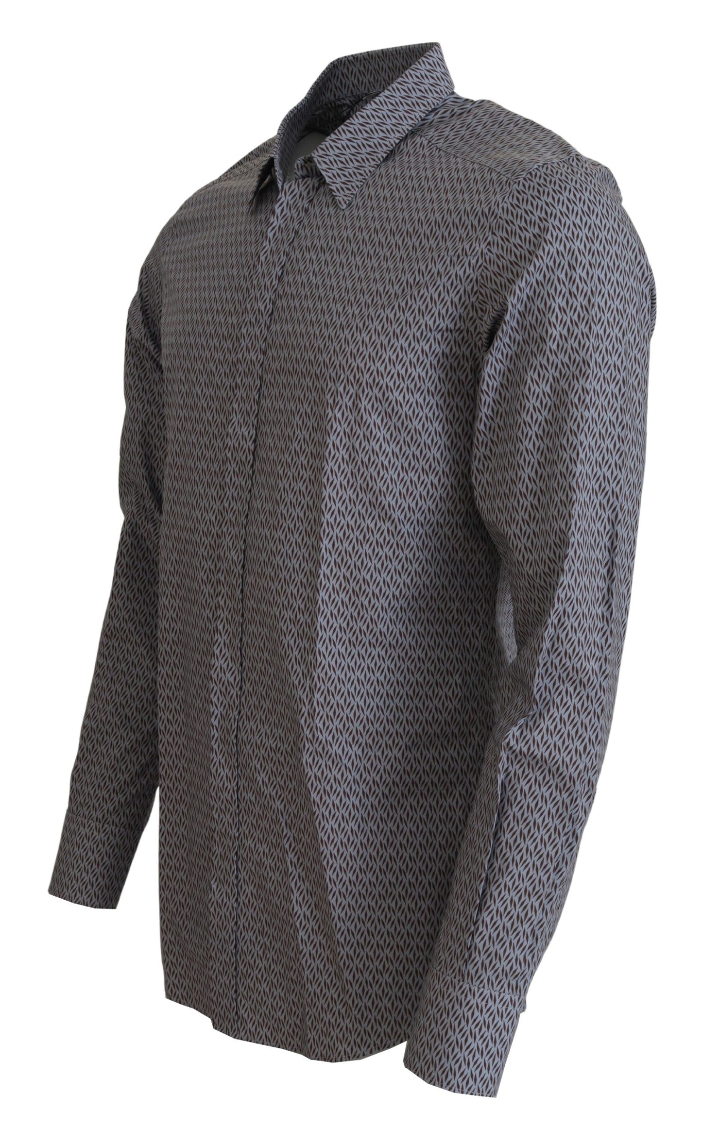 Camisa de vestir formal ajustada GOLD gris marrón Dolce & Gabbana