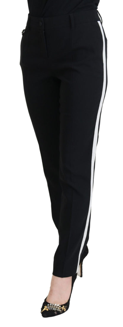 Pantalones de mujer Dolce & Gabbana negros de talle alto