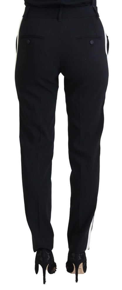 Pantalones de mujer Dolce & Gabbana negros de talle alto