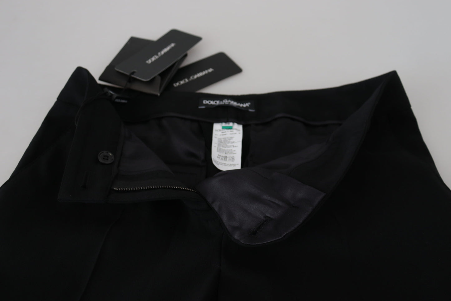 Pantalones de mujer Dolce & Gabbana negros de talle alto