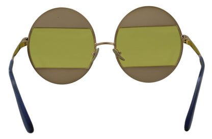 Gafas de sol Dolce & Gabbana Gold Oval Metal Crystals Shades DG2209B
