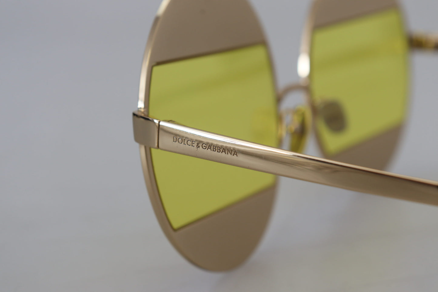 Gafas de sol Dolce & Gabbana Gold Oval Metal Crystals Shades DG2209B