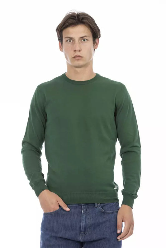 Suéter de hombre Baldinini Trend de algodón verde