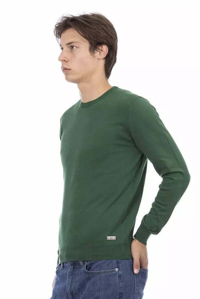 Suéter de hombre Baldinini Trend de algodón verde