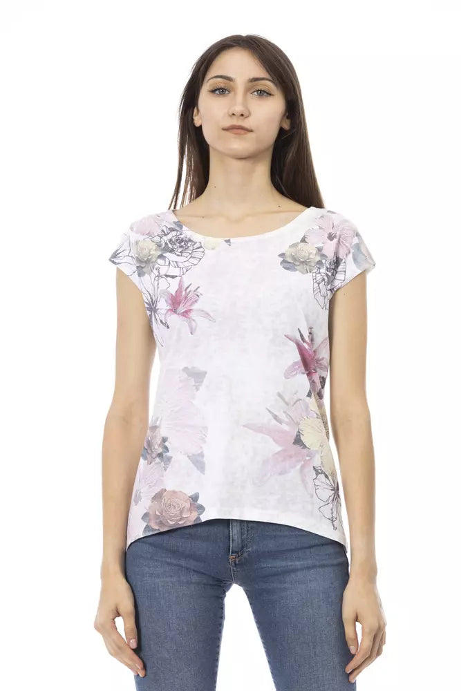 Camiseta Trussardi Action de Algodón Blanco para Mujer