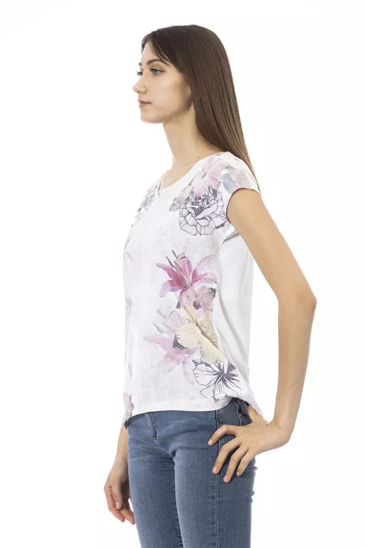Camiseta Trussardi Action de Algodón Blanco para Mujer