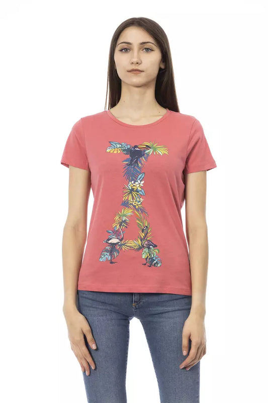 Trussardi Action Tops y Camisetas de Algodón Fucsia