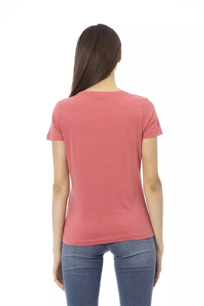 Trussardi Action Tops y Camisetas de Algodón Fucsia