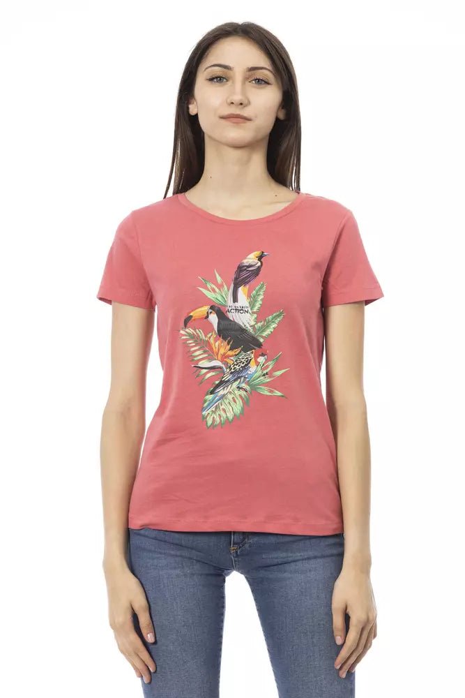 Camiseta Multicolor de Algodón Trussardi Action para Mujer