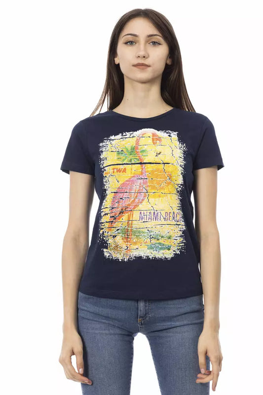 Tops y camisetas Trussardi Action de algodón azul